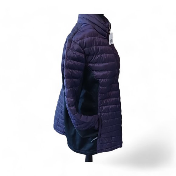 New 32 Degrees Heat Womens Lightweight DK Blackberry Mixed Media Jacket Size XXL - Picture 5 of 13